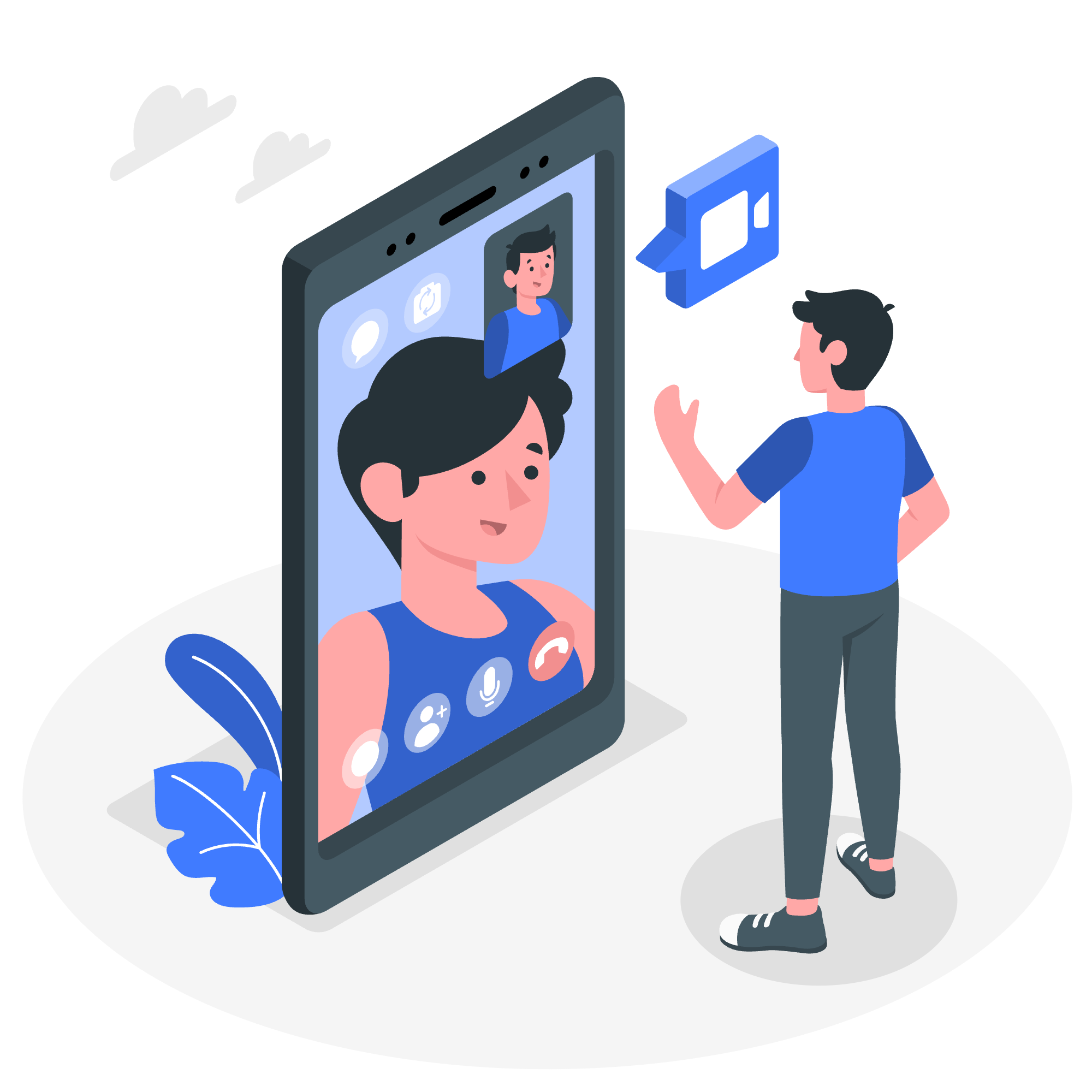 Video call illustration